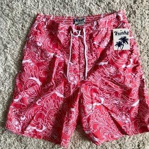 NWT men’s red Trunks Surf n Swim co